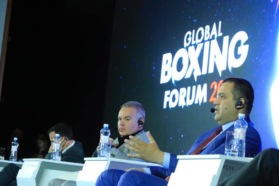 It is claimed that Umar Kremlev, right, has the support of the sport following the creation of the new Global Boxing Fund set up in the wake of AIBA being suspended by the IOC ©RBF