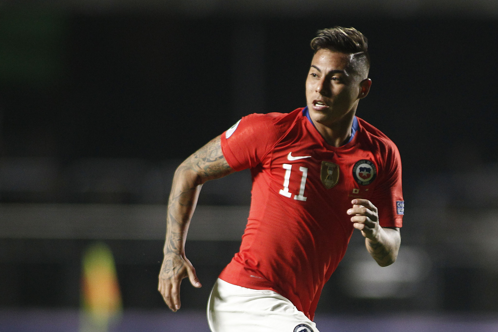 Striker Eduardo Vargas scored twice, becoming Chile's top scorer in Copa America history ©Getty Images