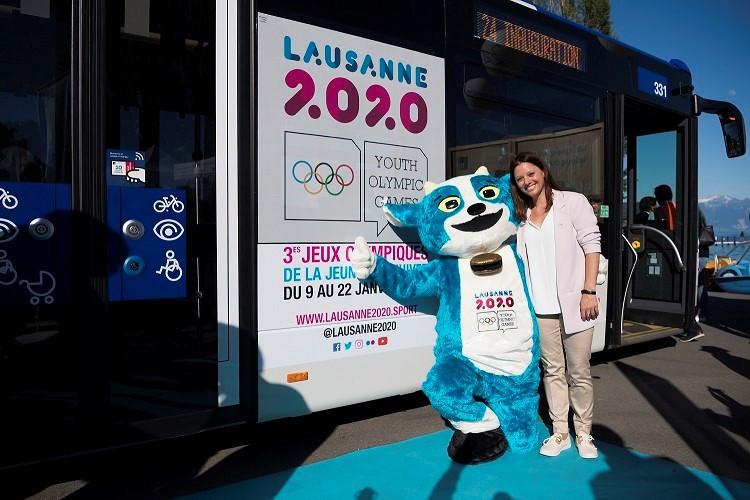 Lausanne 2020 have partnered with the city's public transport system ©Keystone ATS/J.-C. Bott