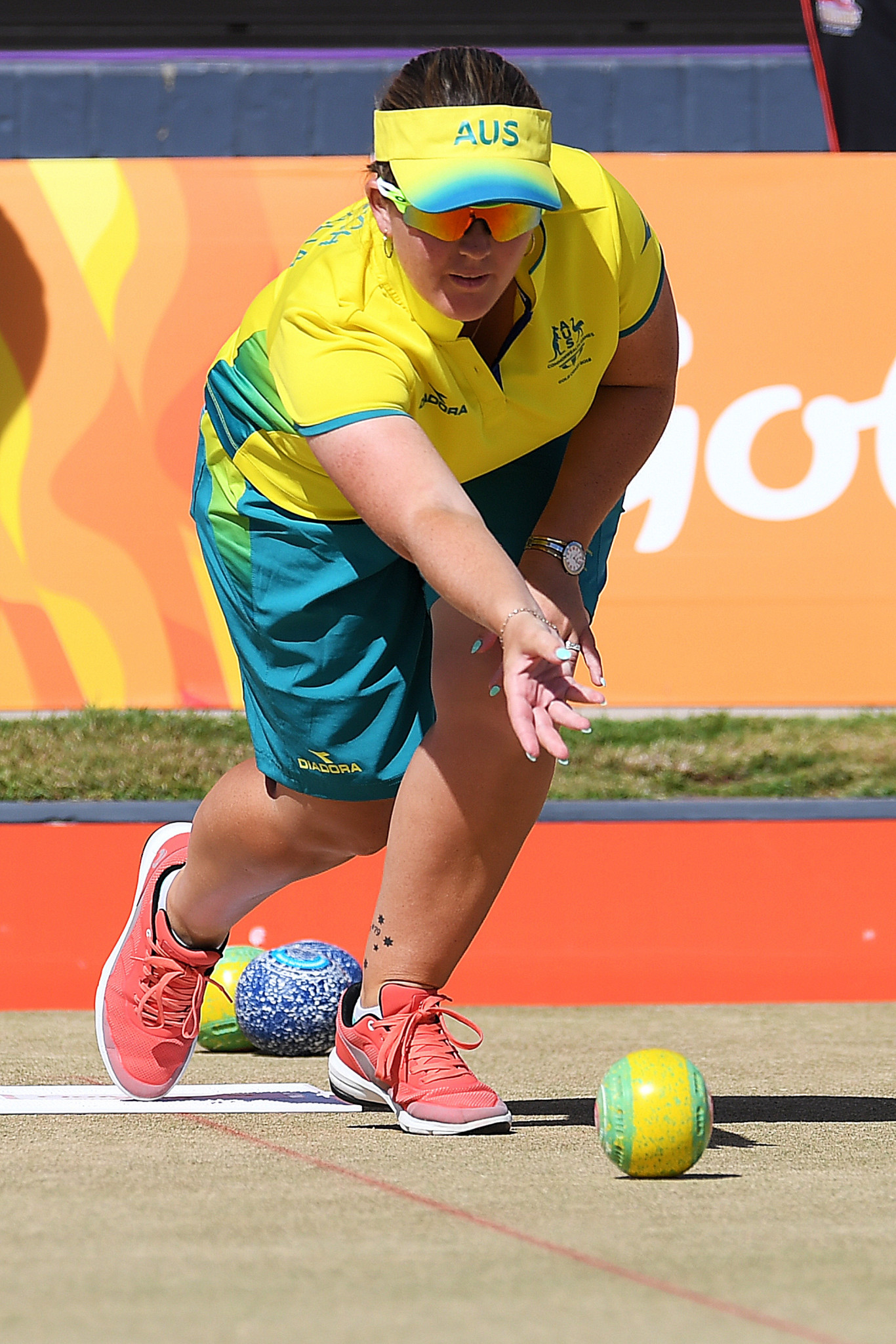 Rebecca Van Asch is part of the Australia quartet leading section one of the women's fours ©Getty Images