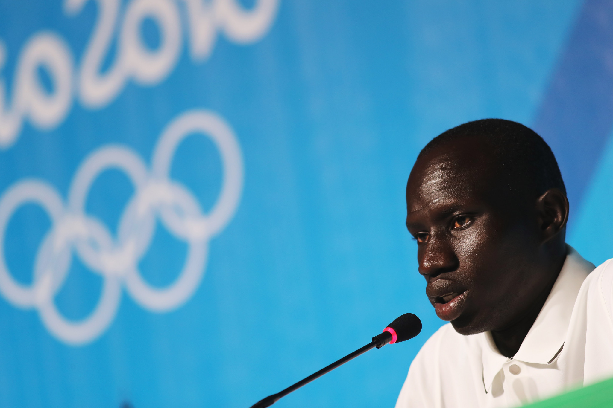 Yiech Pur Biel was one of 10 refugee athletes to compete at Rio 2016 ©Getty Images