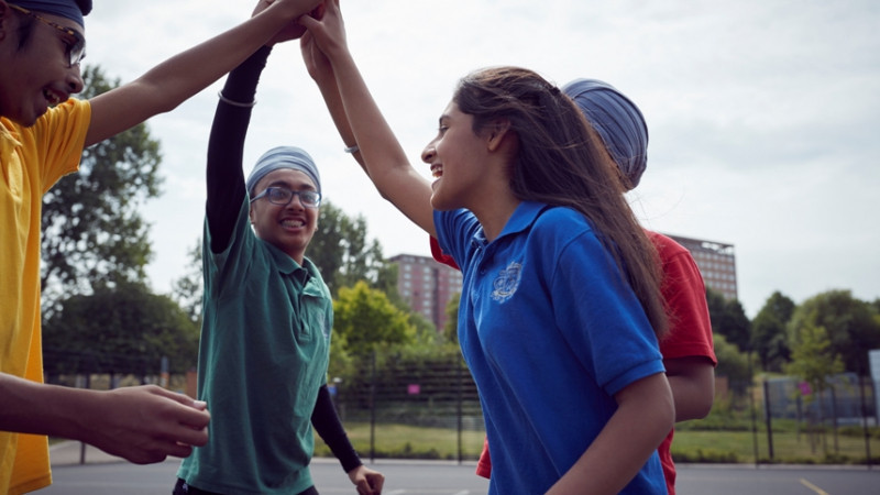 The project will see young people aged 11 to 13 paired with students in other schools across the city to help them connect through sport ©Youth Sport Trust