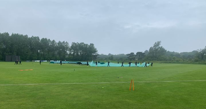 The grey skies cleared over Castel in Guernsey as the hosts took on Norway in the ICC T20 World Cup Europe Qualifier ©Twitter