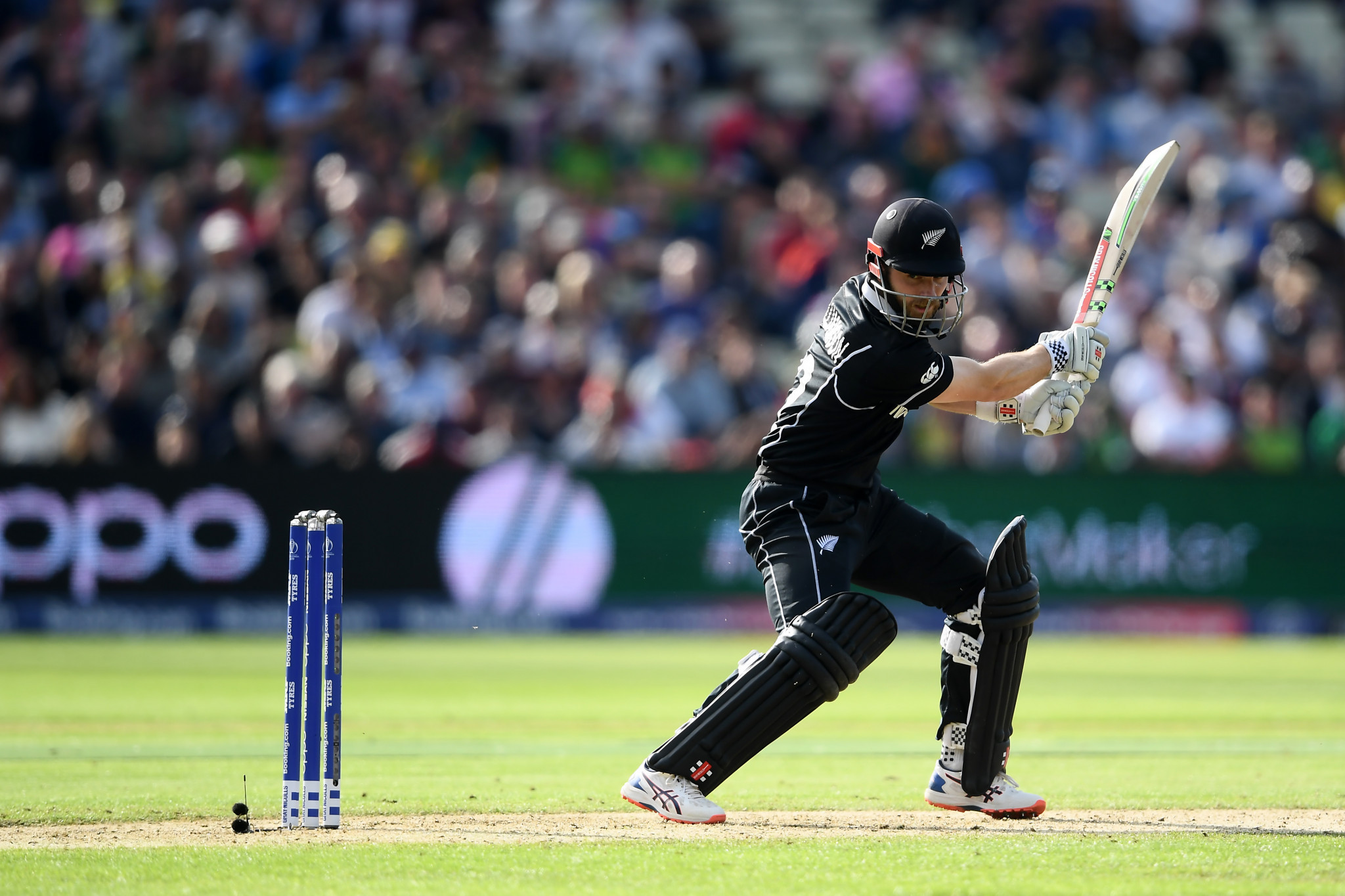 New Zealand captain Kane Williamson steered his side to a tense four-wicket victory over South Africa at the ICC Men's World Cup today ©Getty Images