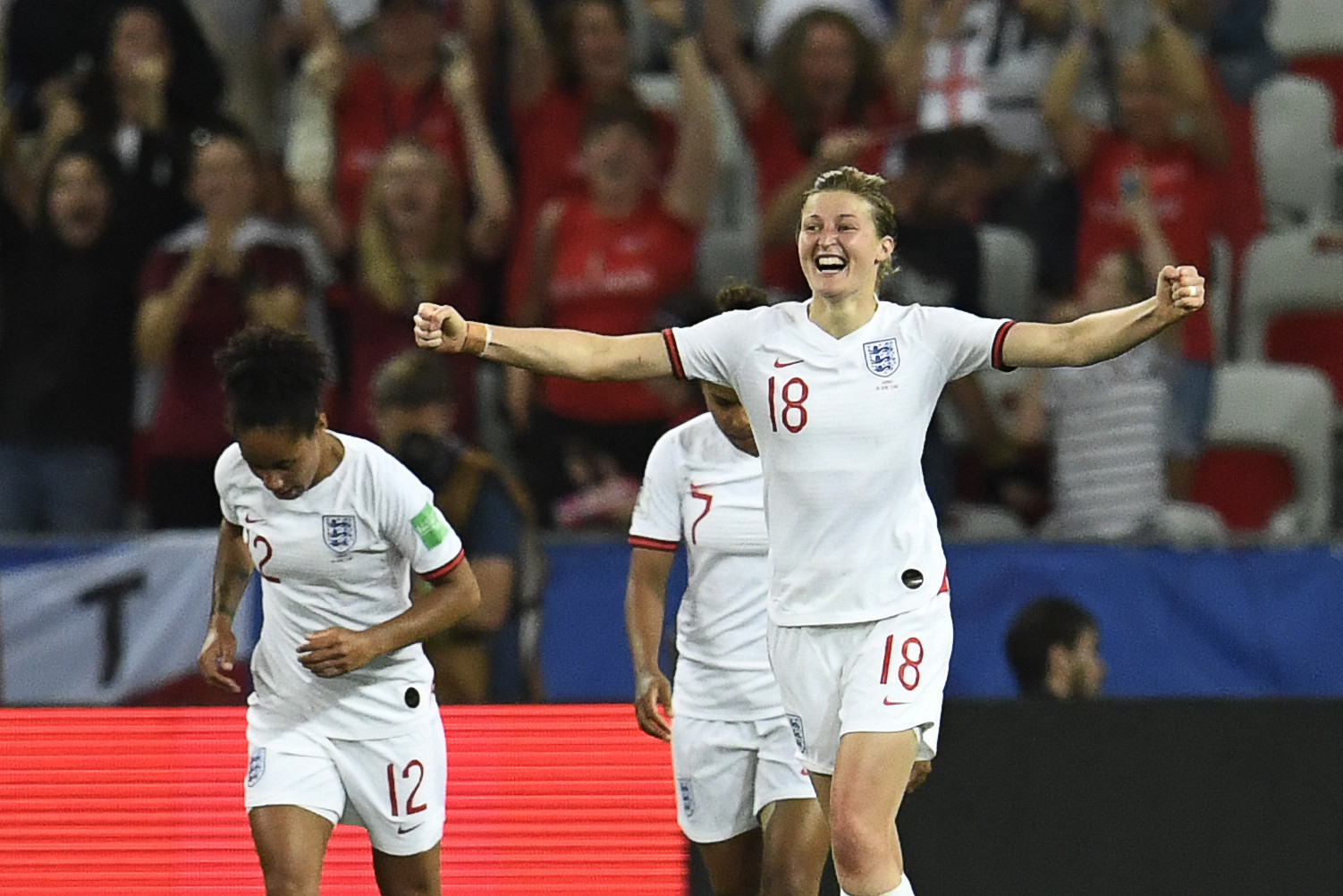 Ellen White scored twice for England in their 2-0 defeat of Japan ©Getty Images