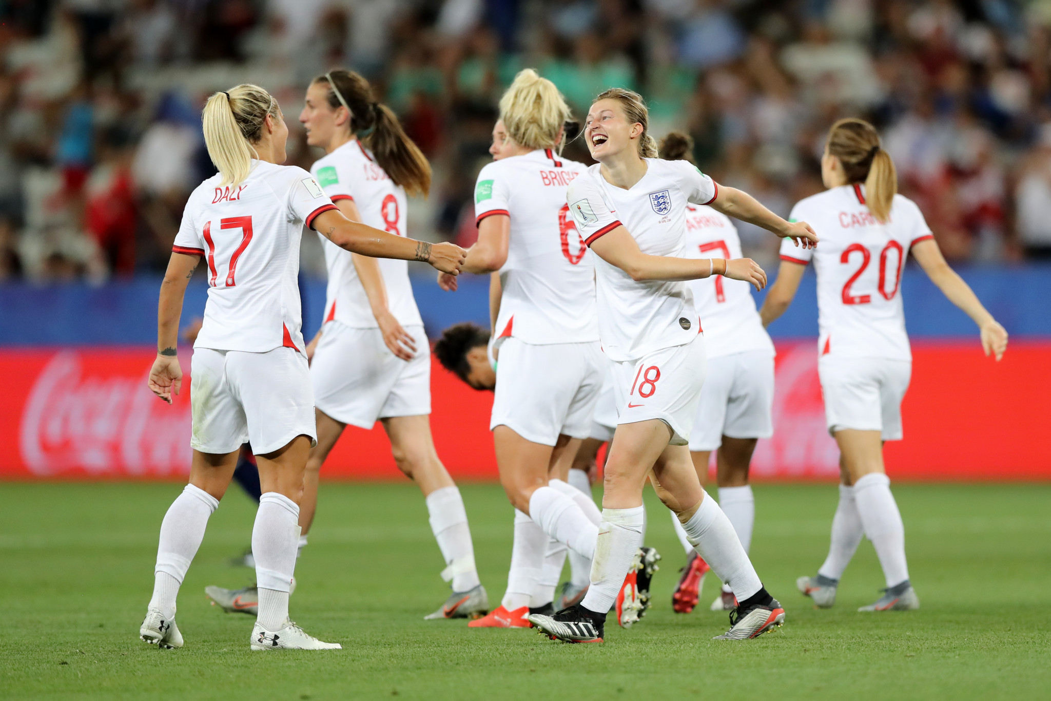 England's win meant they qualified for the round-of-16 as the top team in Group D ©Getty Images
