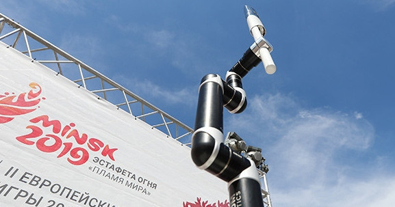 European Games Torch taken over by robot as Minsk 2019 countdown continues