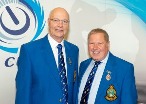 The Royal Caledonian Curling Club has appointed Brian McArtney, left, as its President and Andrew Kerr, right, as its vice-president ©Scottish Curling/Tom Brydone
