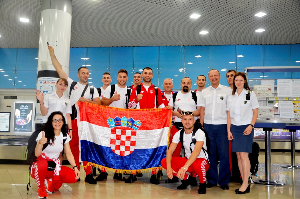 Croatian athletes arrive in Minsk, where the total of competitors at the 2nd European Games will be 3667 ©Minsk 2019