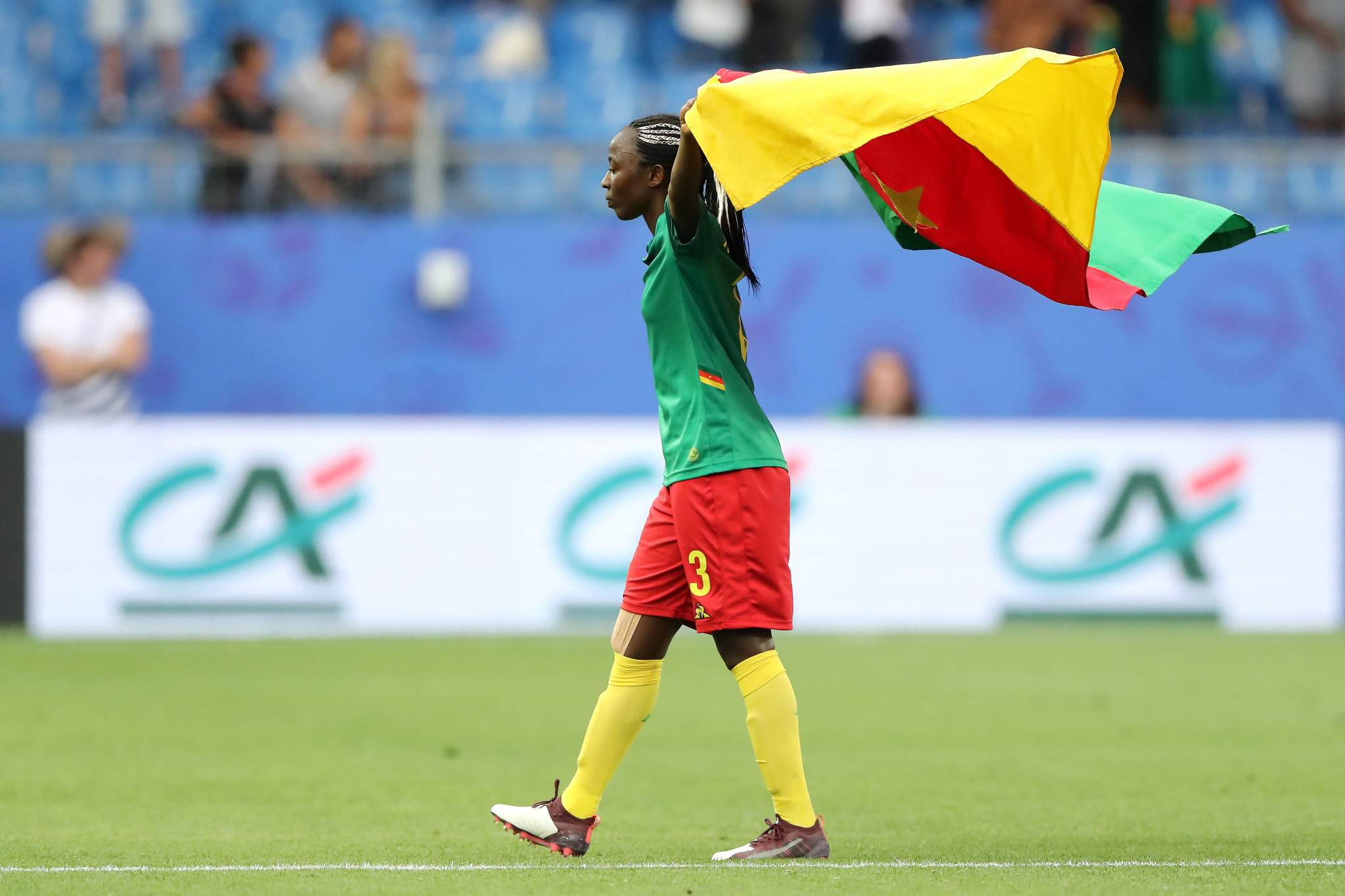 Ajara Nchout scored two essential goals for Cameroon in their defeat of New Zealand ©Getty Images