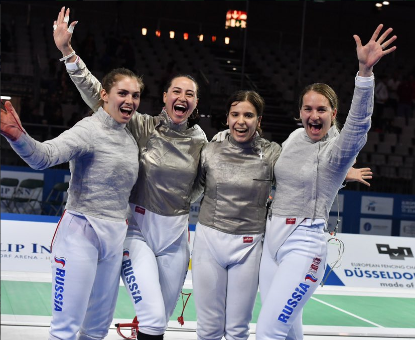 Russia retained their crown in the women's team sabre at the European Fencing Championships ©FIE