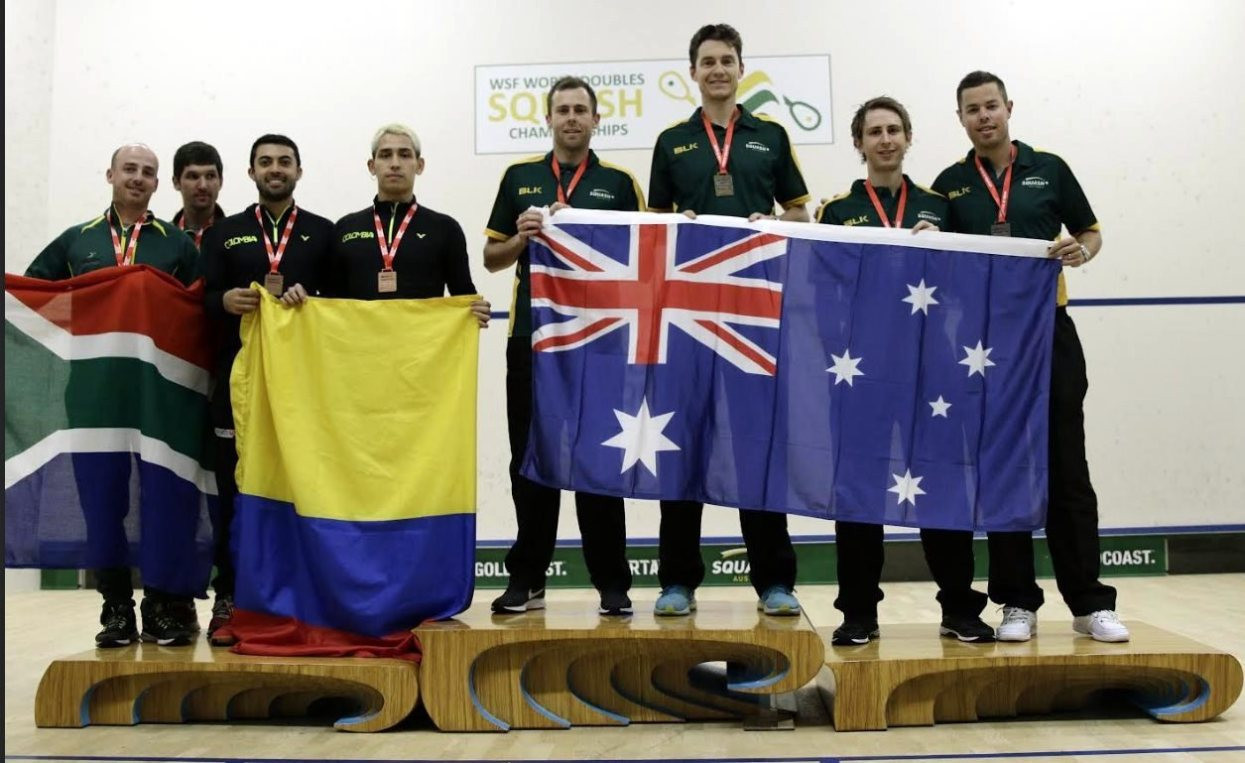 Cameron Pilley and Ryan Cuskelly defended their men's world title at the WSF World Doubles Championships ©WSF