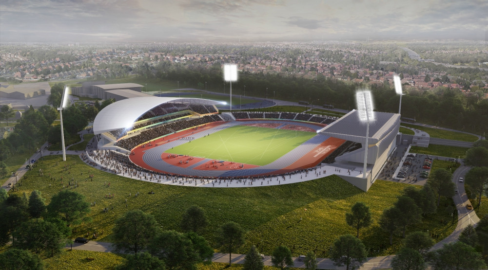 Alexander Stadium will host 18,000 spectators in its post-Birmingham 2022 mode ©Birmingham City Council 