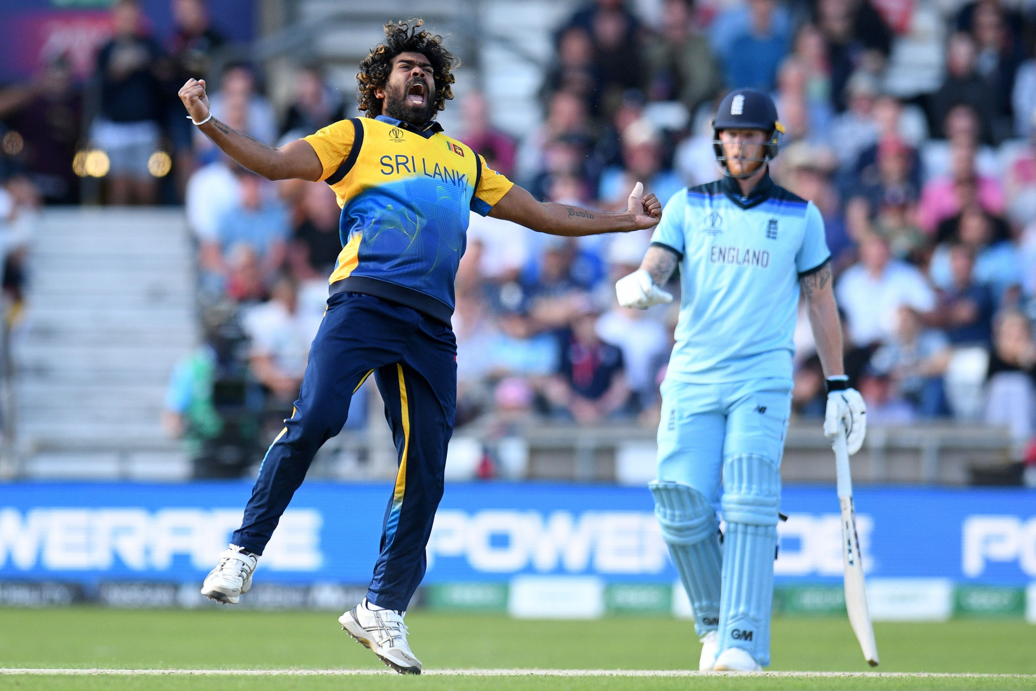 Sri Lanka caused the biggest upset of the Cricket World Cup so far as they stunned hosts and pre-tournament favourites England ©Getty Images