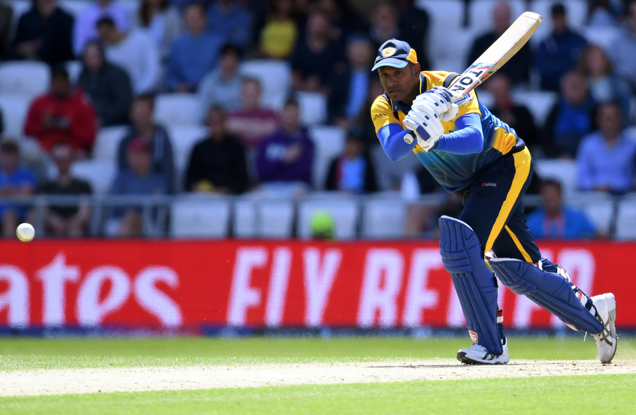 Angelo Matthews starred with the bat for Sri Lanka as he scored an unbeaten 85 ©Getty Images