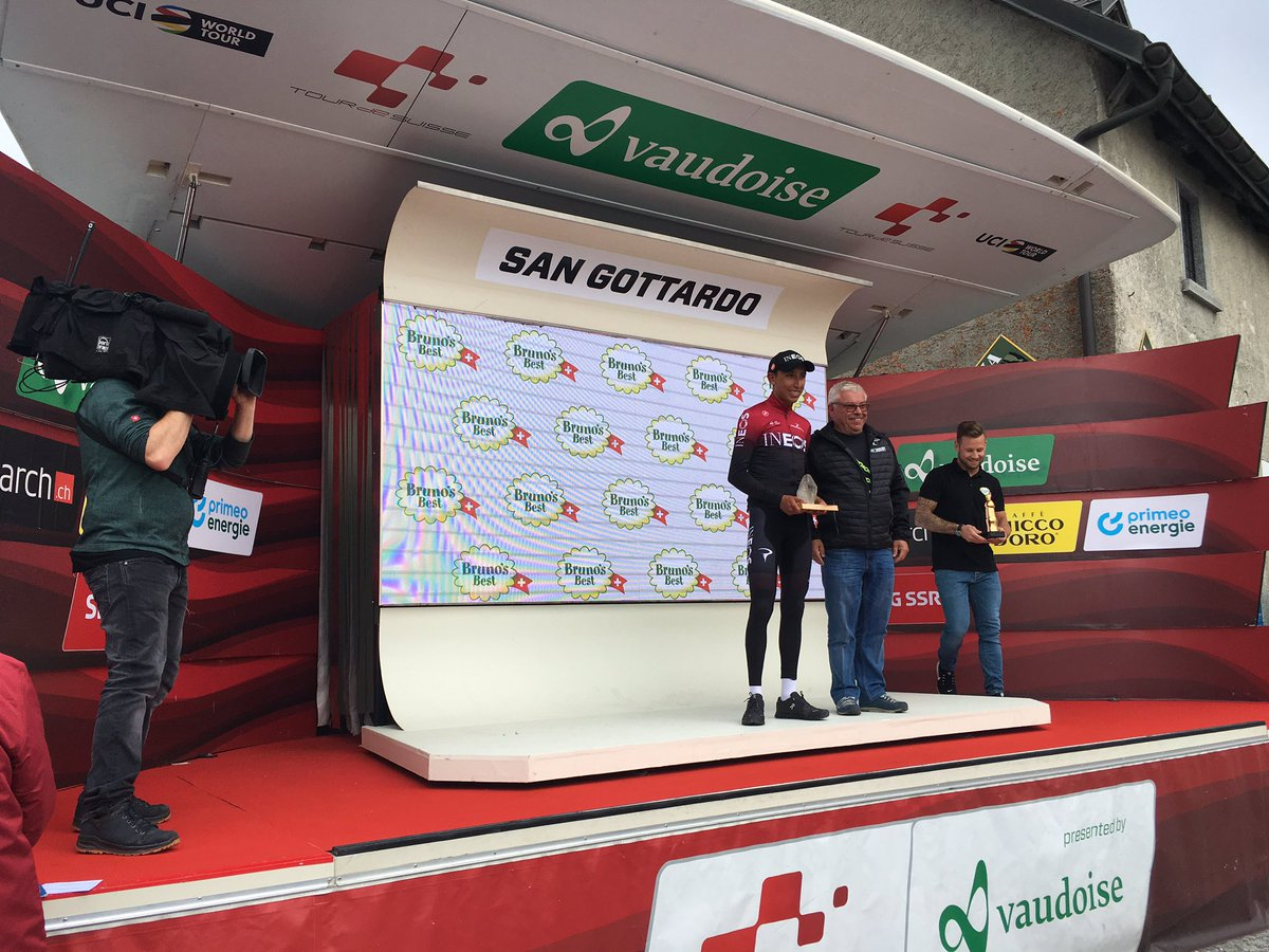 Egan Bernal won stage seven to extend his overall race lead ©Twitter/Tour de Suisse