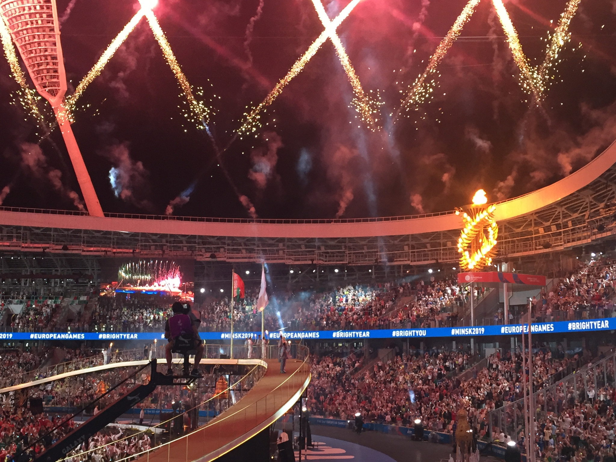 Flame of Peace lit as Minsk 2019 European Games officially begin
