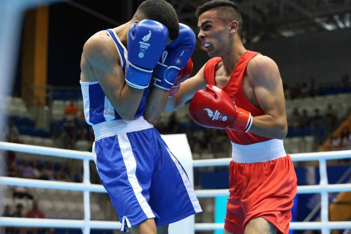 Boxing was the third and final sport to start today, with preliminary-round bouts contested ©Minsk 2019