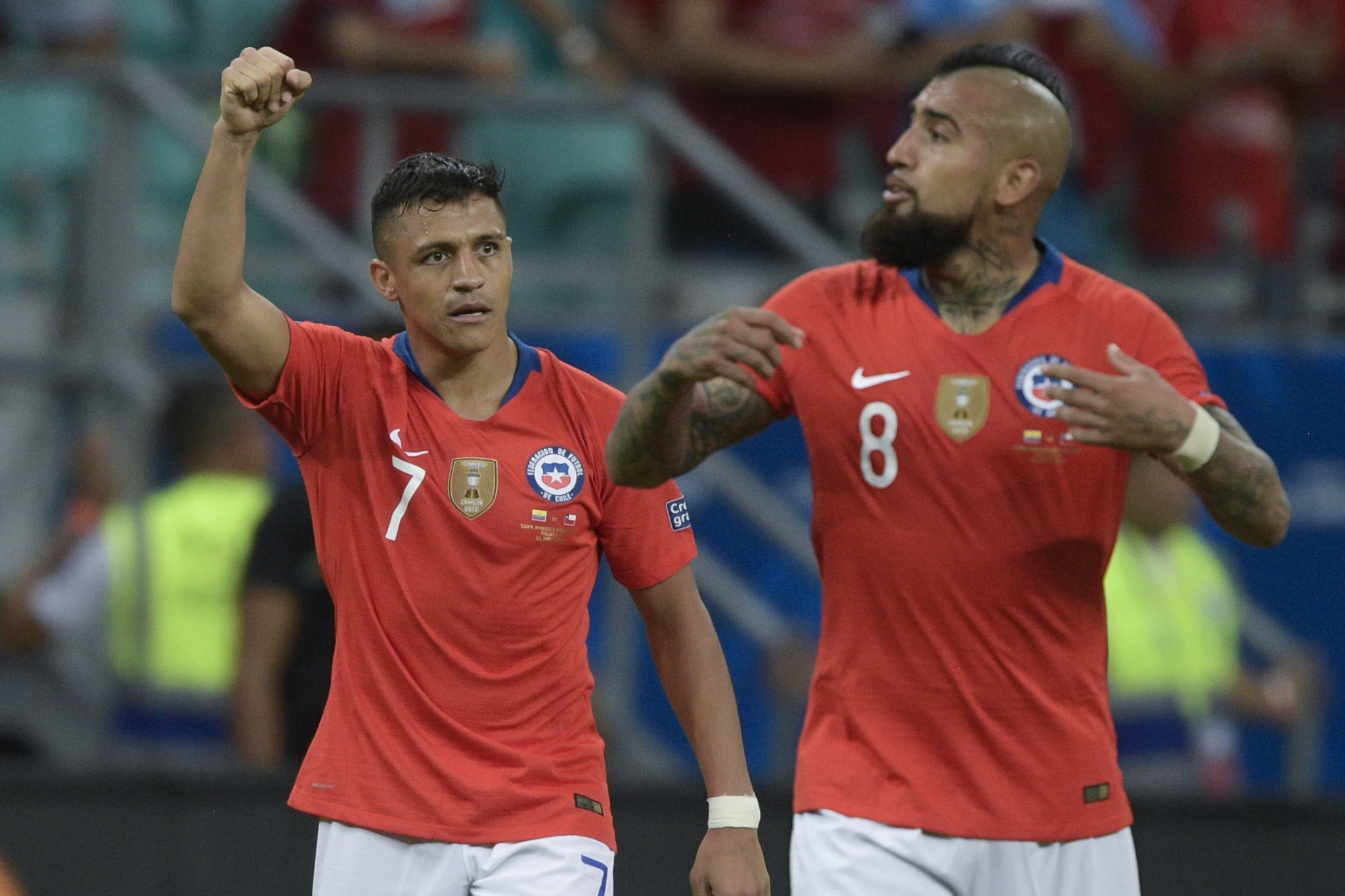 Alexis Sánchez scored in a second successive match as Chile qualified for the quarter-finals of the Copa América ©Getty Images