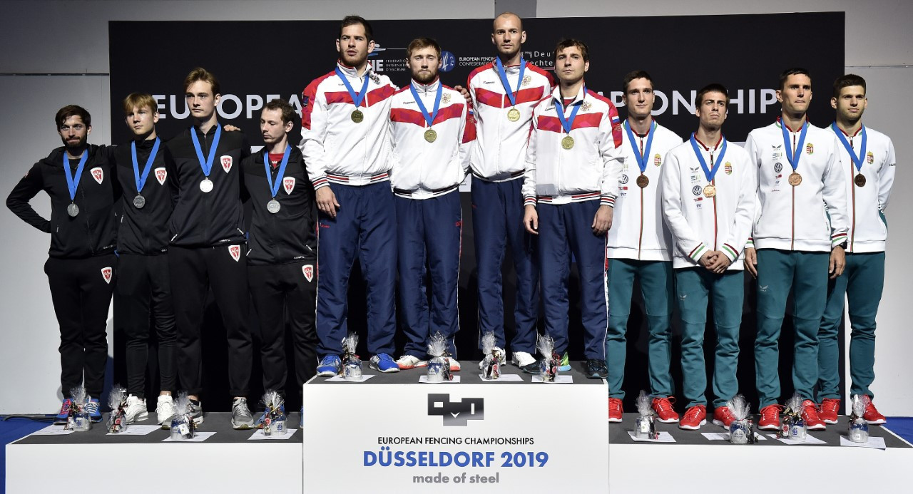 Russia claimed their fourth title of the 2019 European Fencing Championships in Düsseldorf ©FIE