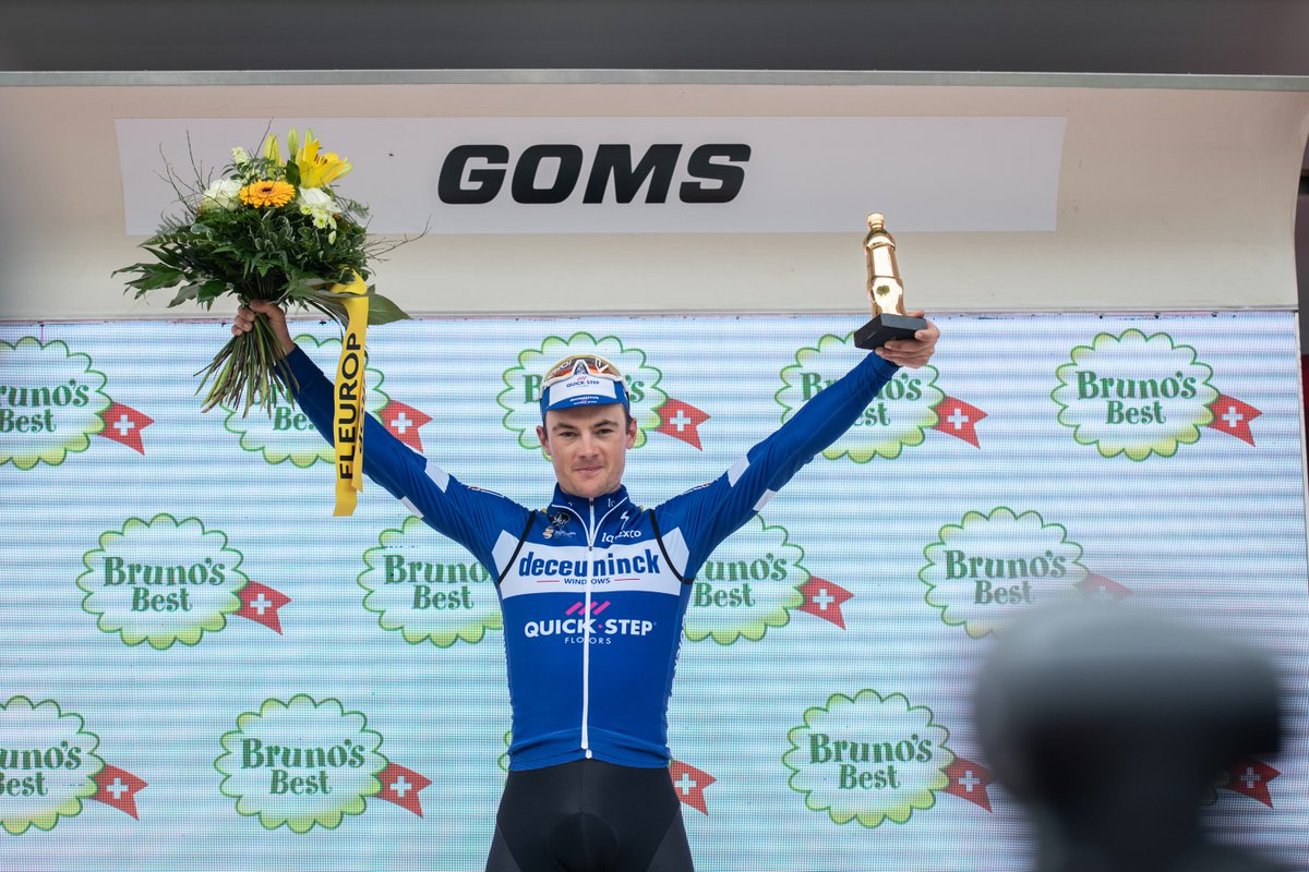 Belgium’s Yves Lampaert won the time trial on the penultimate stage of the race ©Twitter/TDS