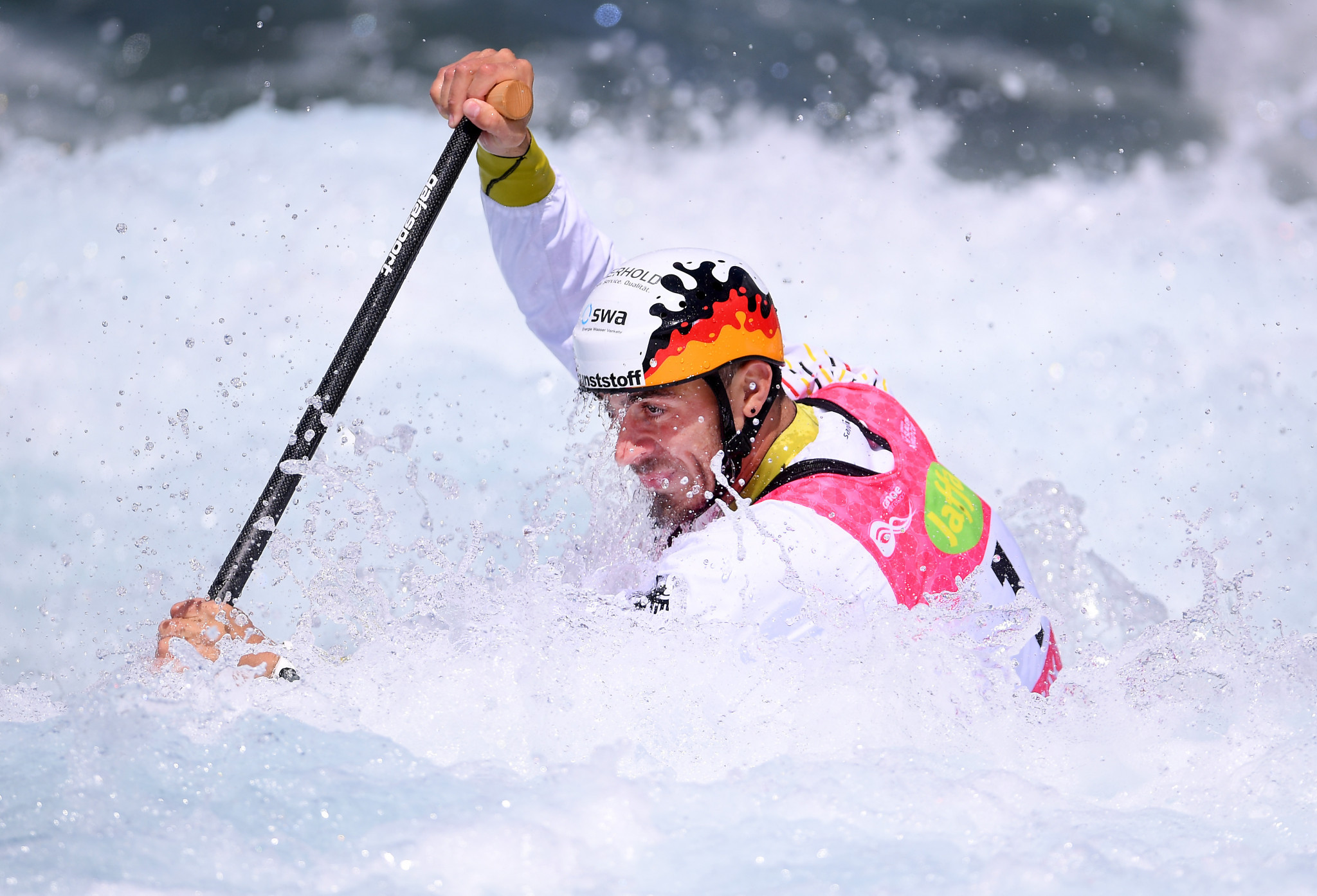 Germany's Franz Anton won the men's C1 event ©Getty Images