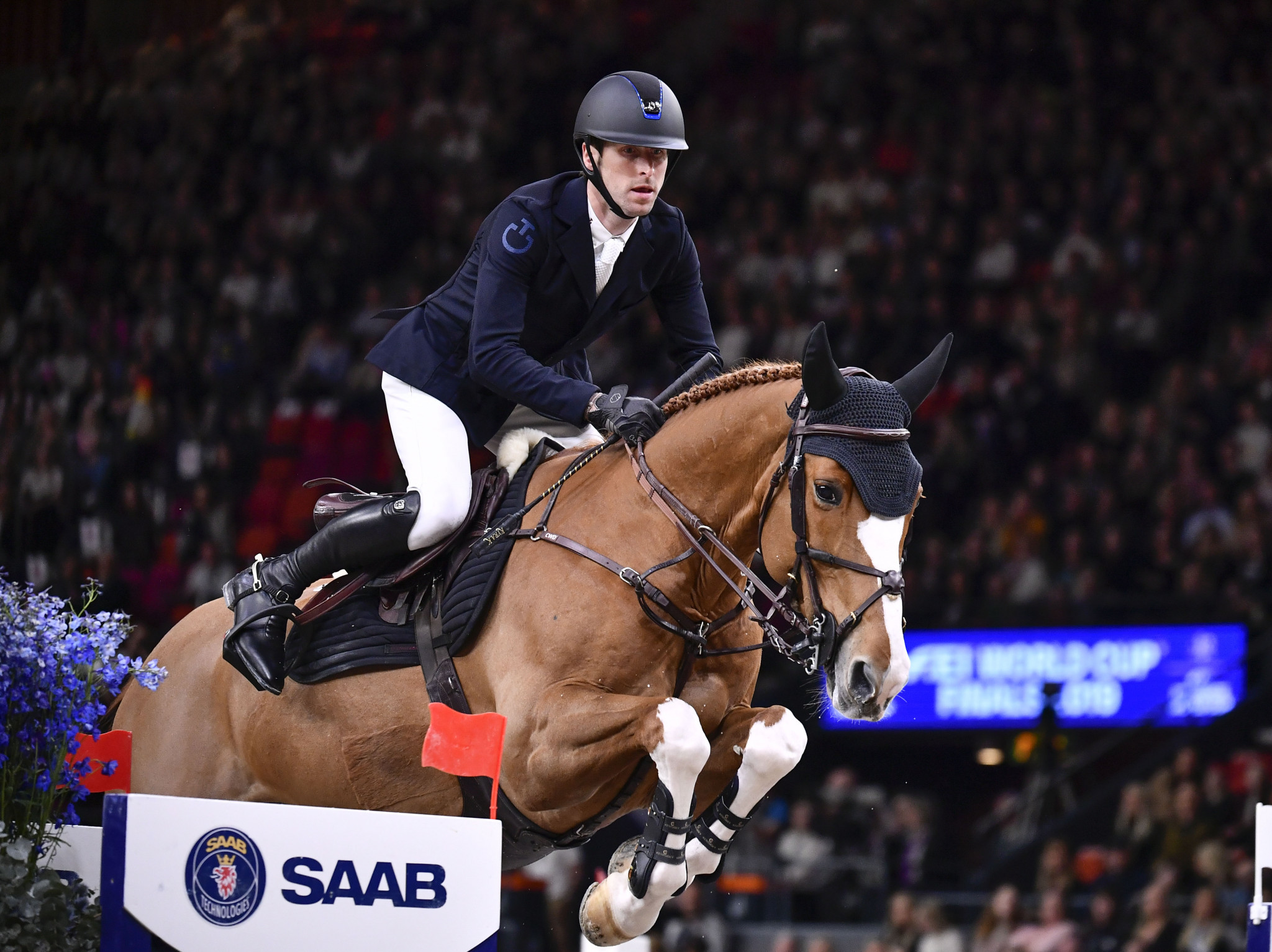 Belgium’s Pieter Devos has gained the lead in the Longines Global Champions Tour ©Getty Images