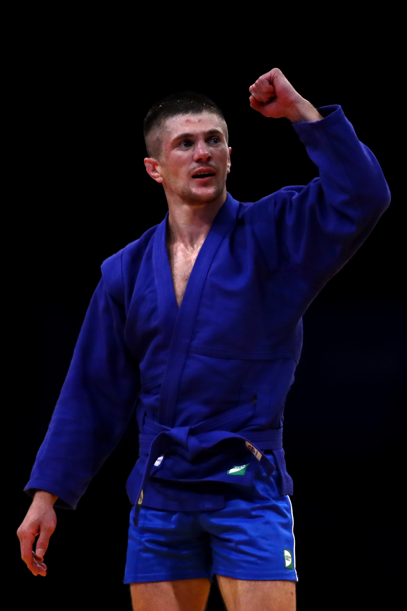  Home athlete Aliaksandr Koksha earned gold with a 5-0 win over Georgia’s Mindia Liluashvili in the men’s under-68kg category.©Getty Images