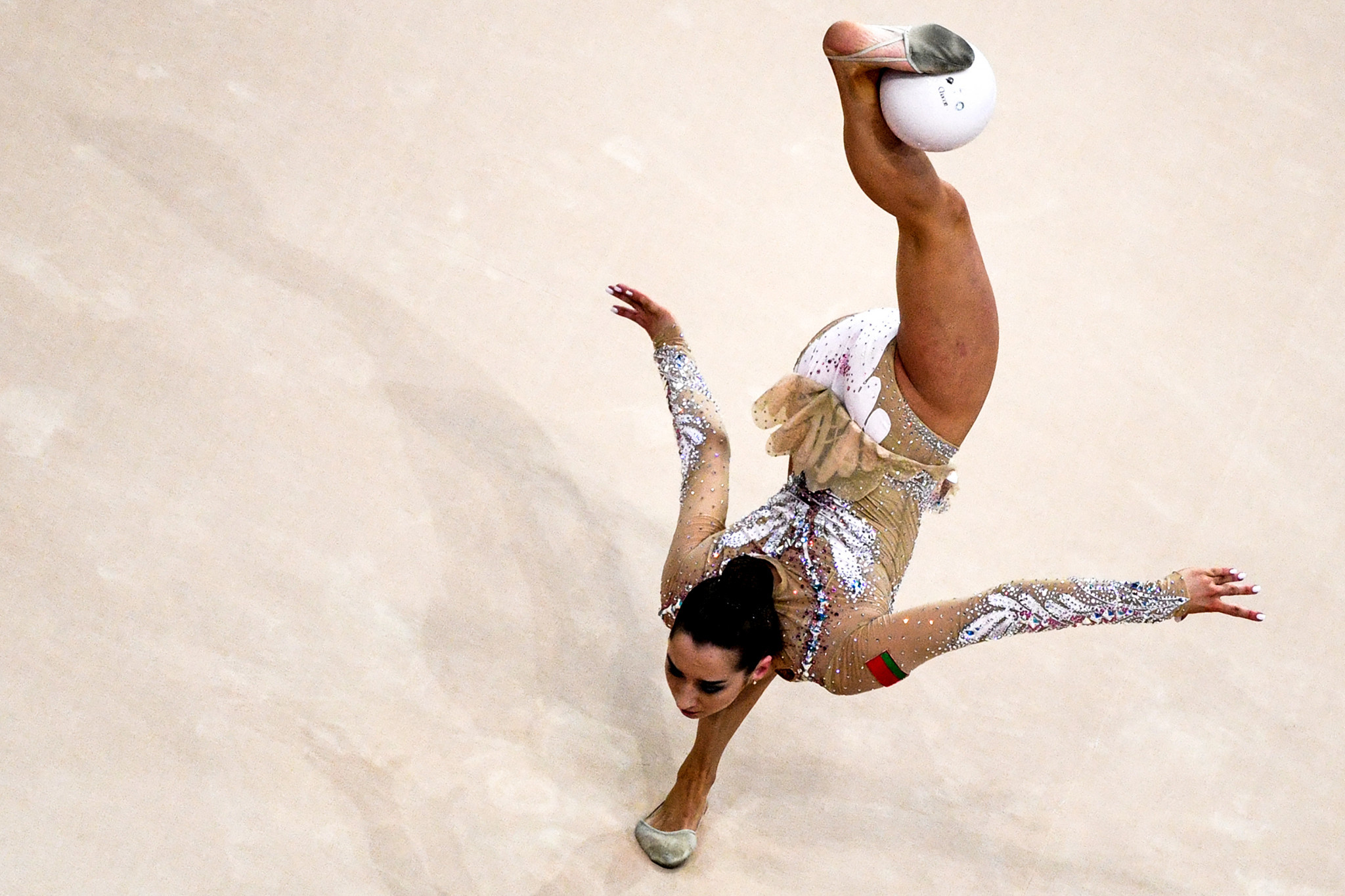 Rhythmic gymnastics also began at the same venue, Minsk Arena ©Getty Images