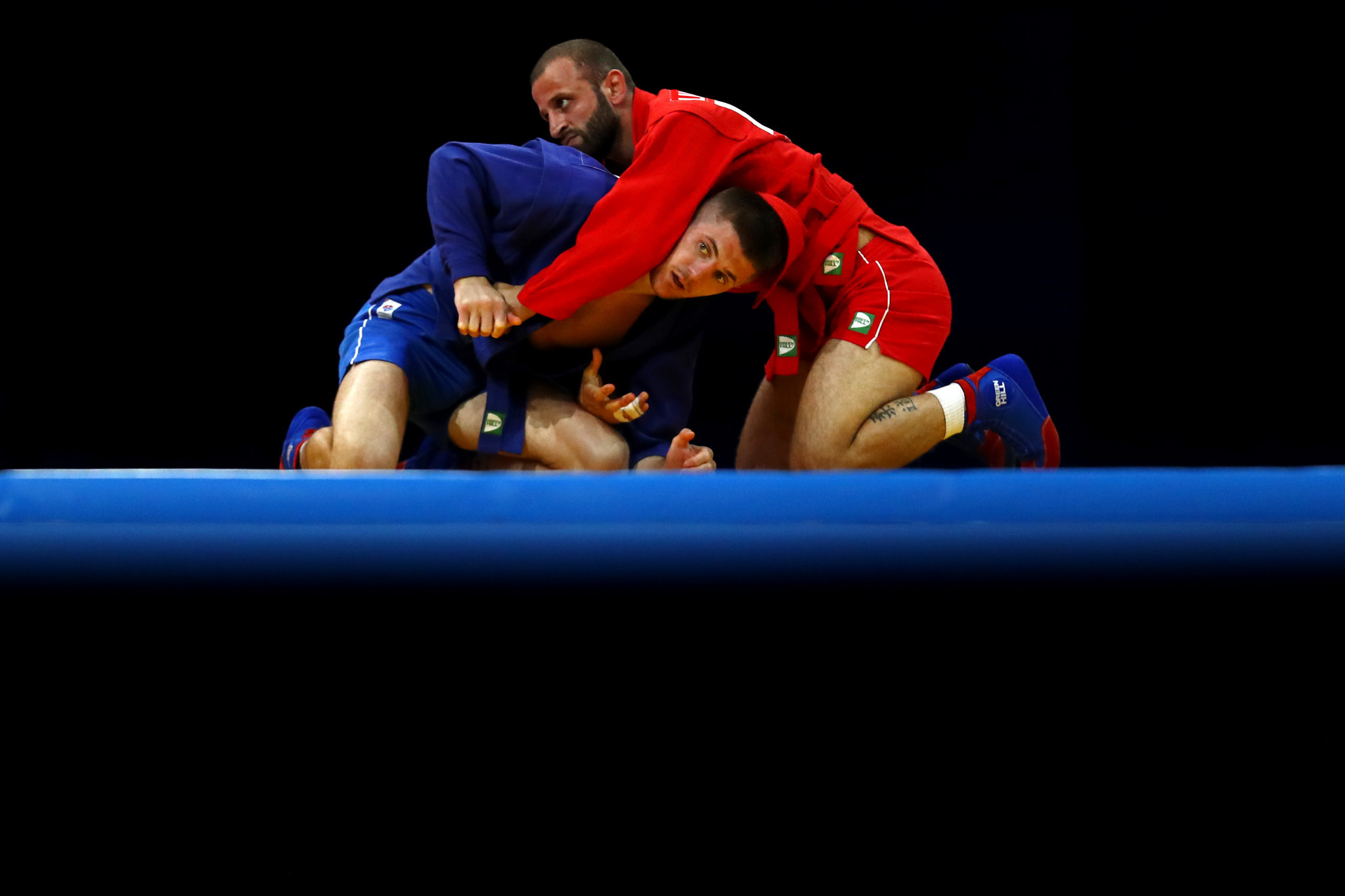 Sambo also began, with the medals dominated by Russian athletes ©Getty Images