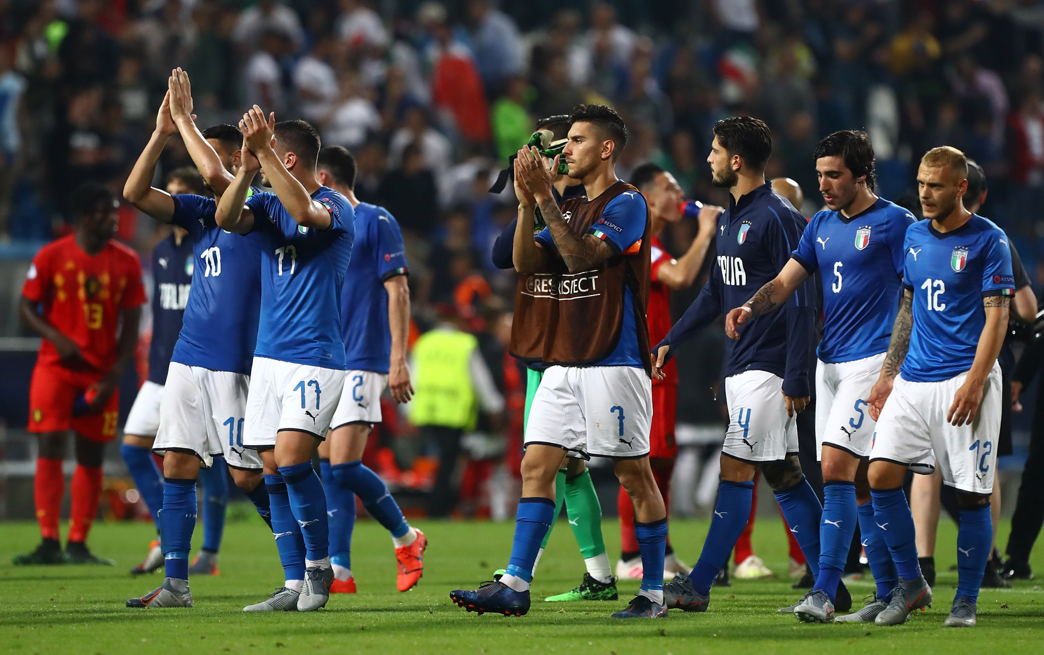 Italy finished as runners-up in the group and could still reach the semi-finals ©Getty Images