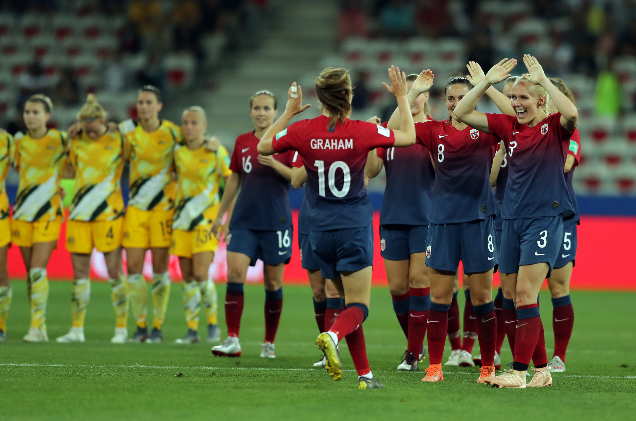 Norway reached the quarter-finals of the FIFA Women's World Cup after beating Australia on penalties ©Getty Images