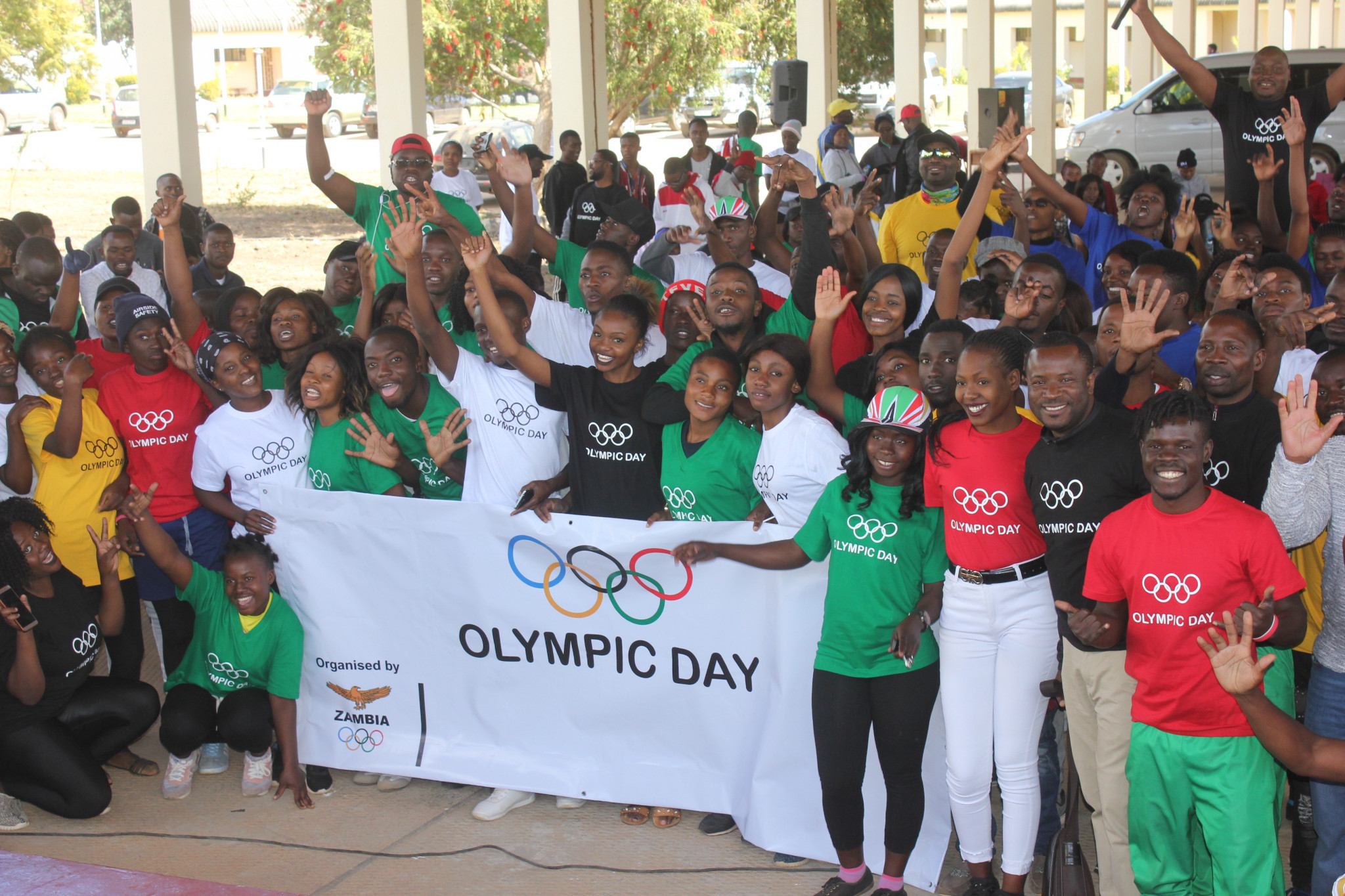 Activities in Kabwe in Central Province saw hundreds of people take part in an Olympc Day run, aerobics, hockey and judo events ©NCOZ
