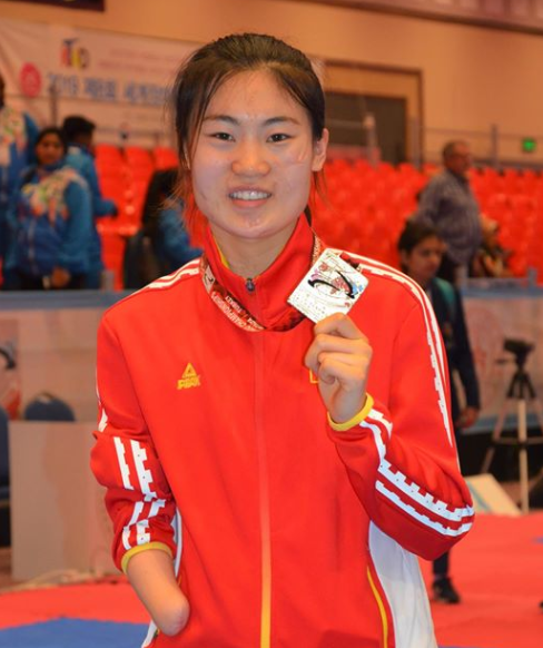 Li Yujie is China's first Para-taekwondo world champion ©IPC