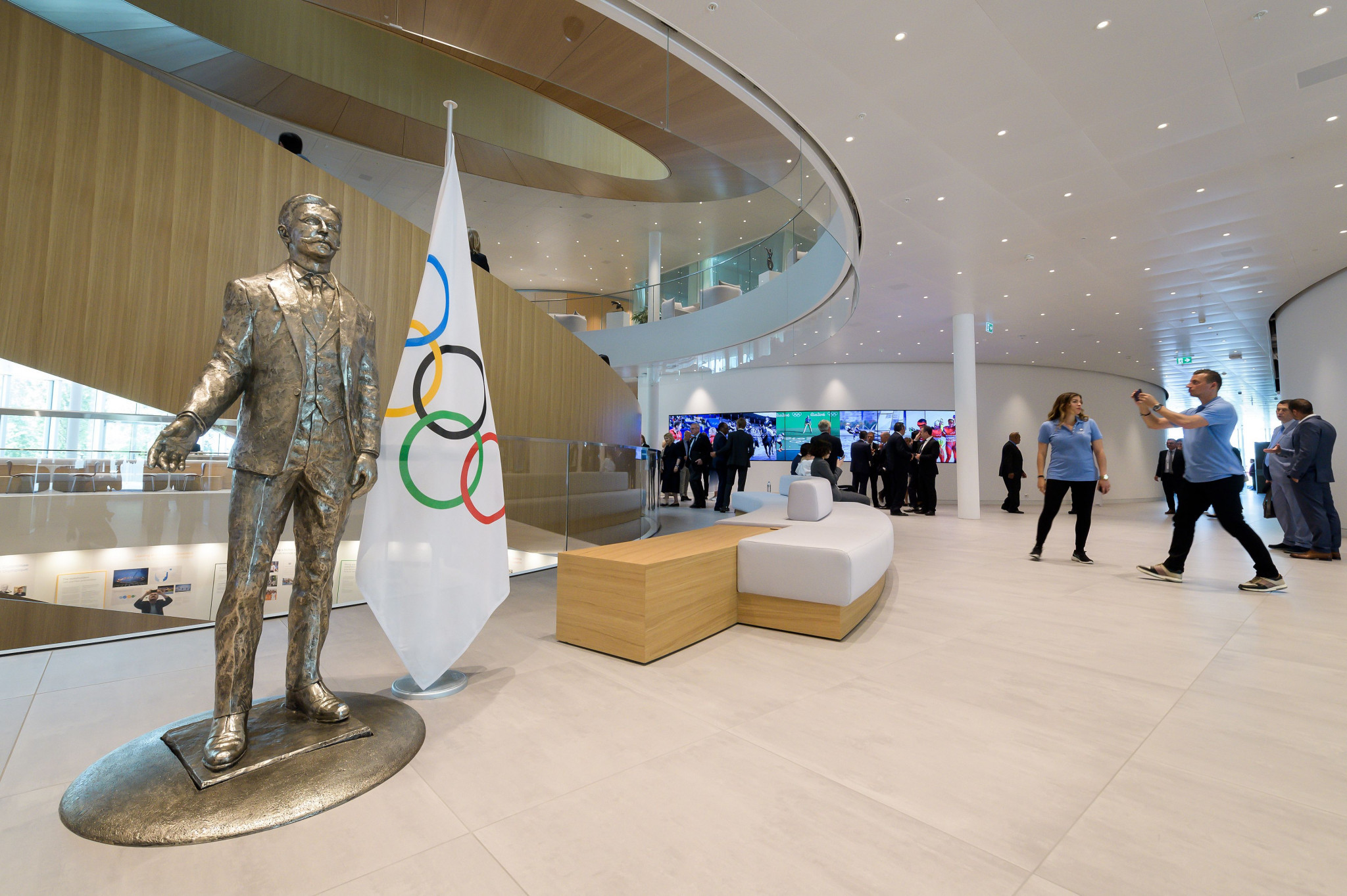 The building officially opened its doors today and will be home to 500 IOC staff ©Getty Images