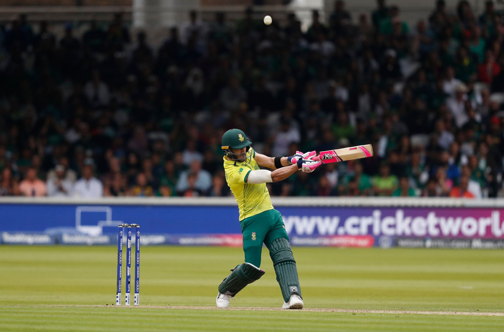 Faf du Plessis top scored for South Africa but the captain could not prevent their defeat ©Getty Images