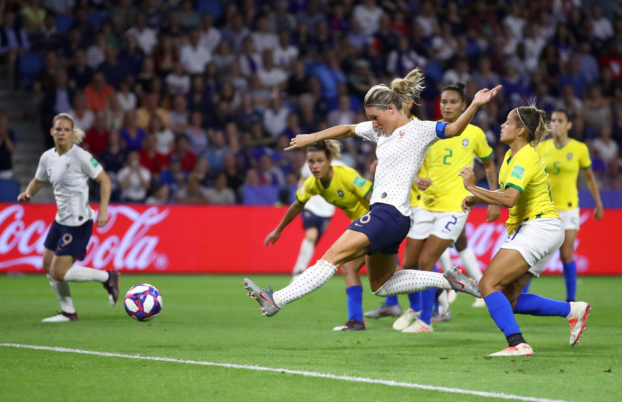 Hosts France have battled their way into the last eight of the FIFA World Cup after overcoming Brazil in extra time © Getty Images