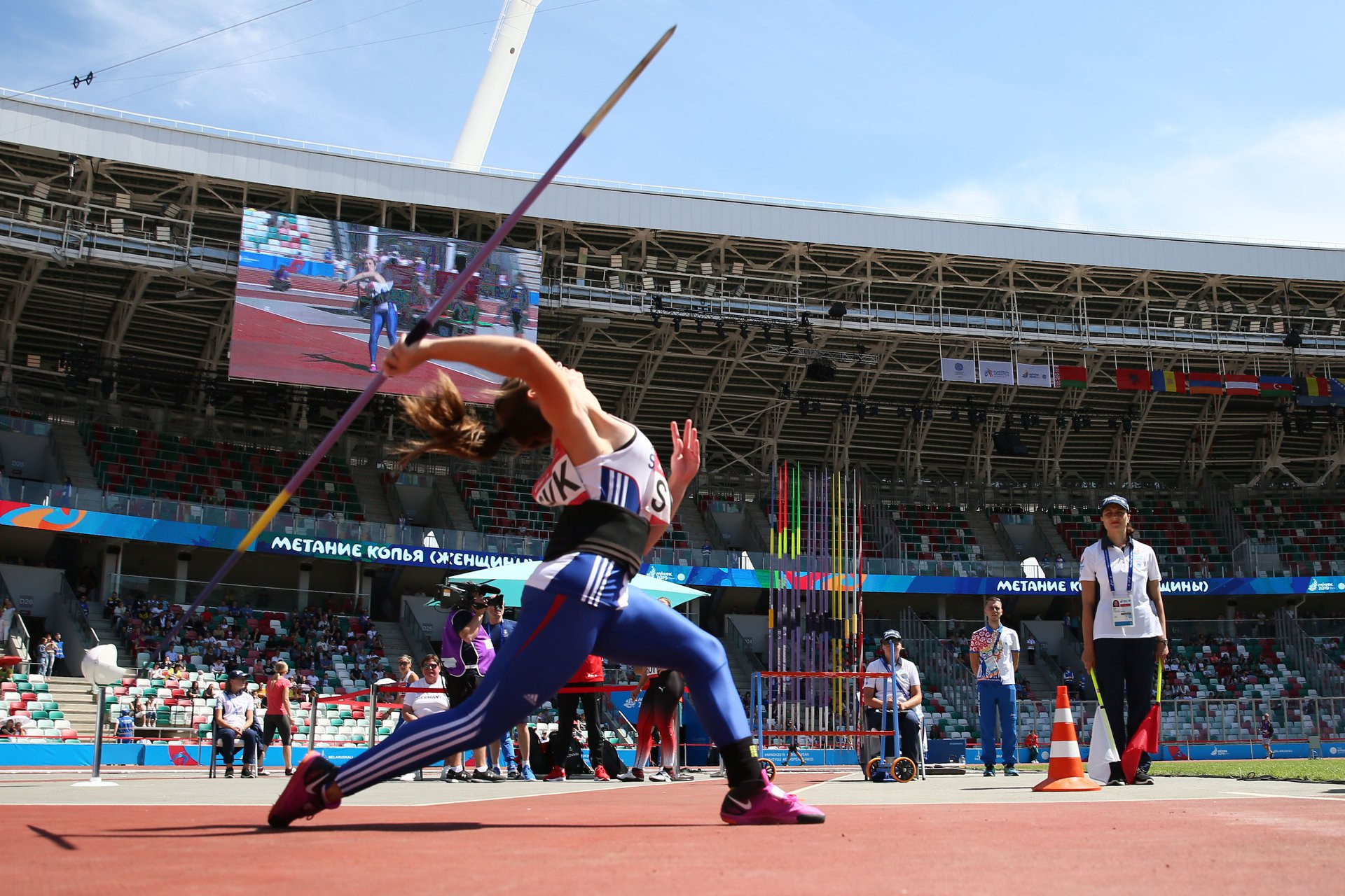 It was a competitive debut for Dynamic New Athletics, which sees athletes compete in teams across track and field events ©Minsk 2019