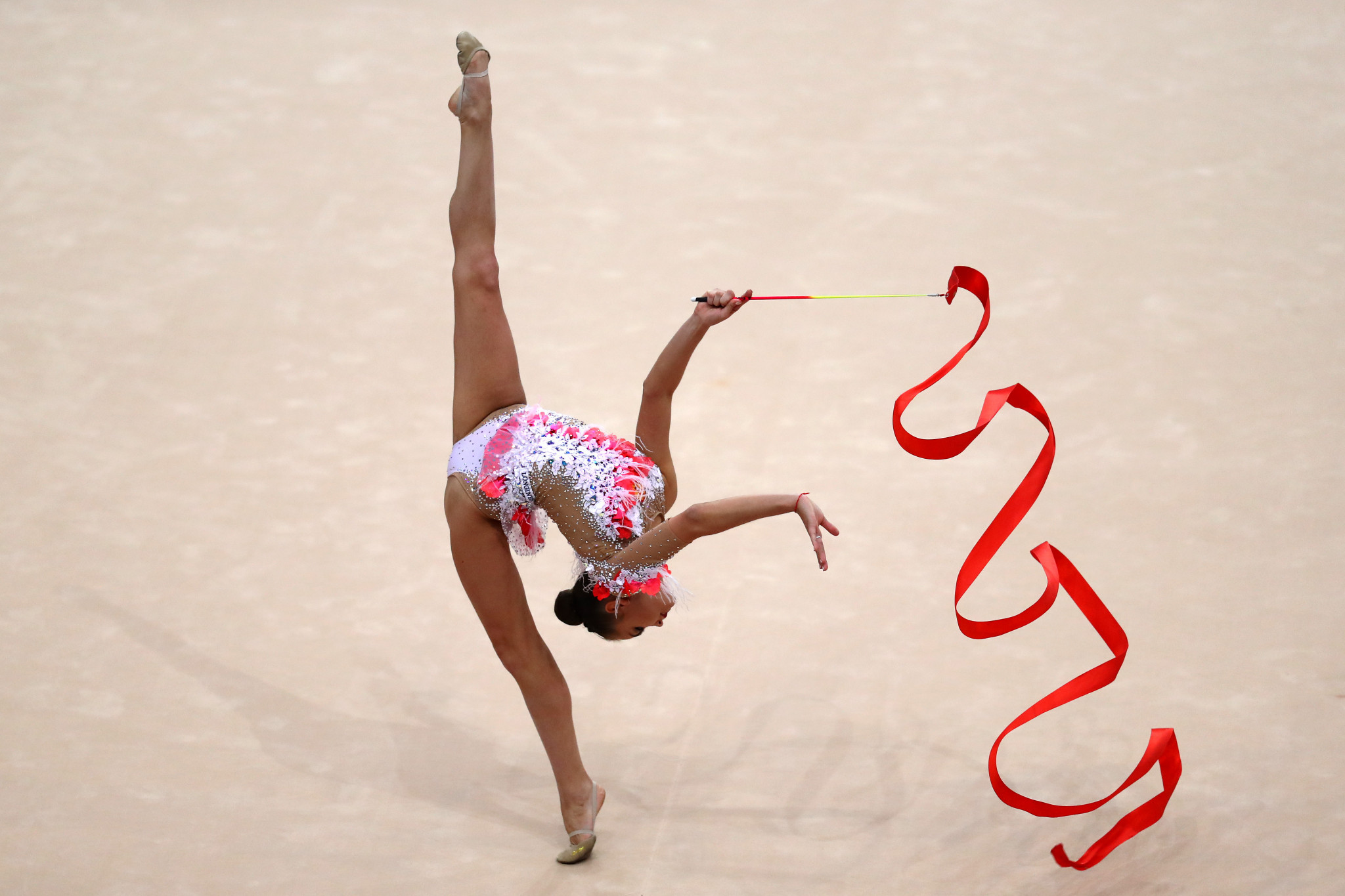 Russia's Dina Averina earned two more gold European Games medals, the first coming in the women's ribbon ©Minsk 2019