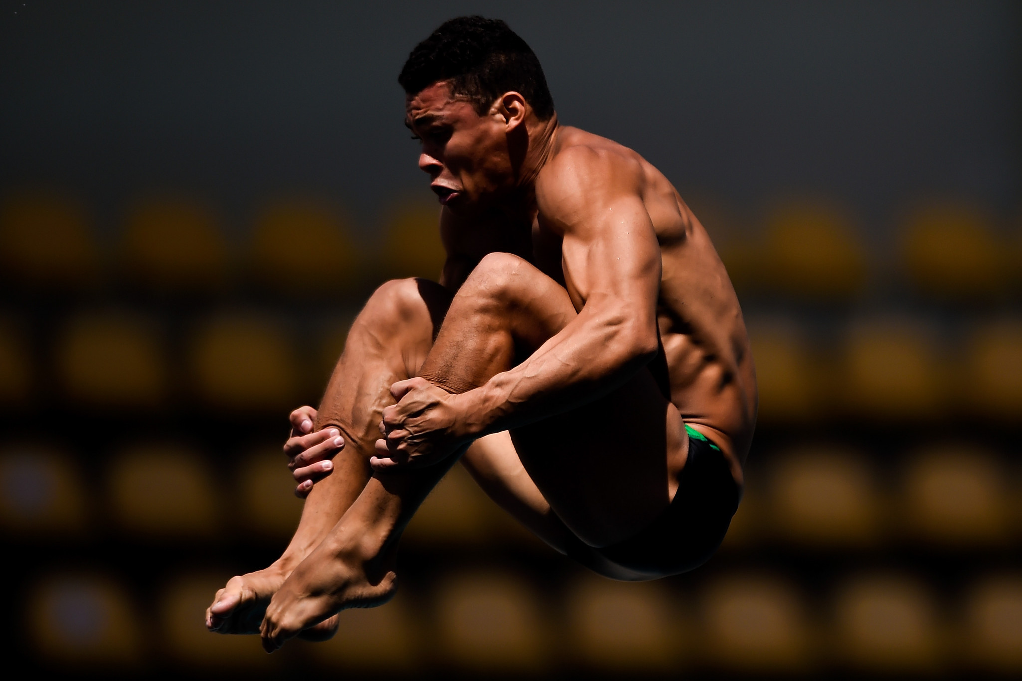 Puerto Rico's Rafael Quintero Diaz was the men's 10m platform gold medallist ©Getty Images