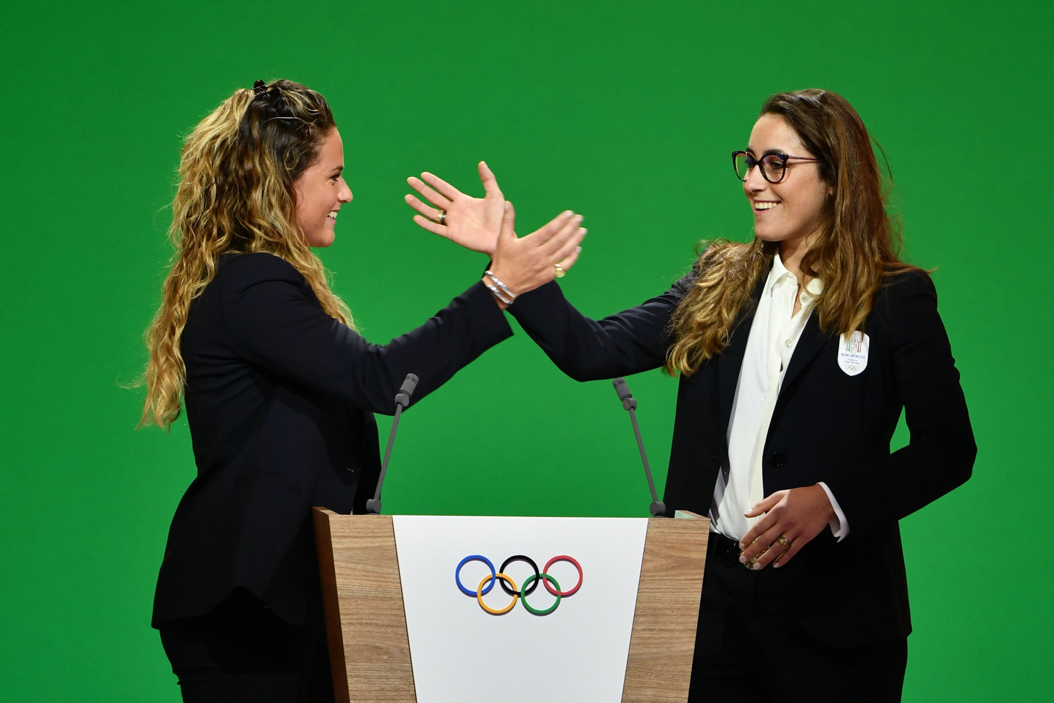 Italian athletes headlined the Milan Cortina 2026 presentation to the IOC Session ©Getty Images