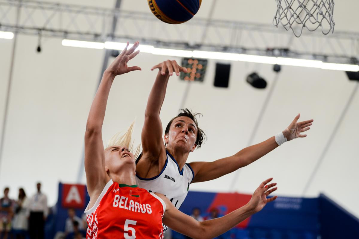 Hosts Belarus managed to secure a bronze medal in both the men and women's 3x3 basketball ©Minsk 2019