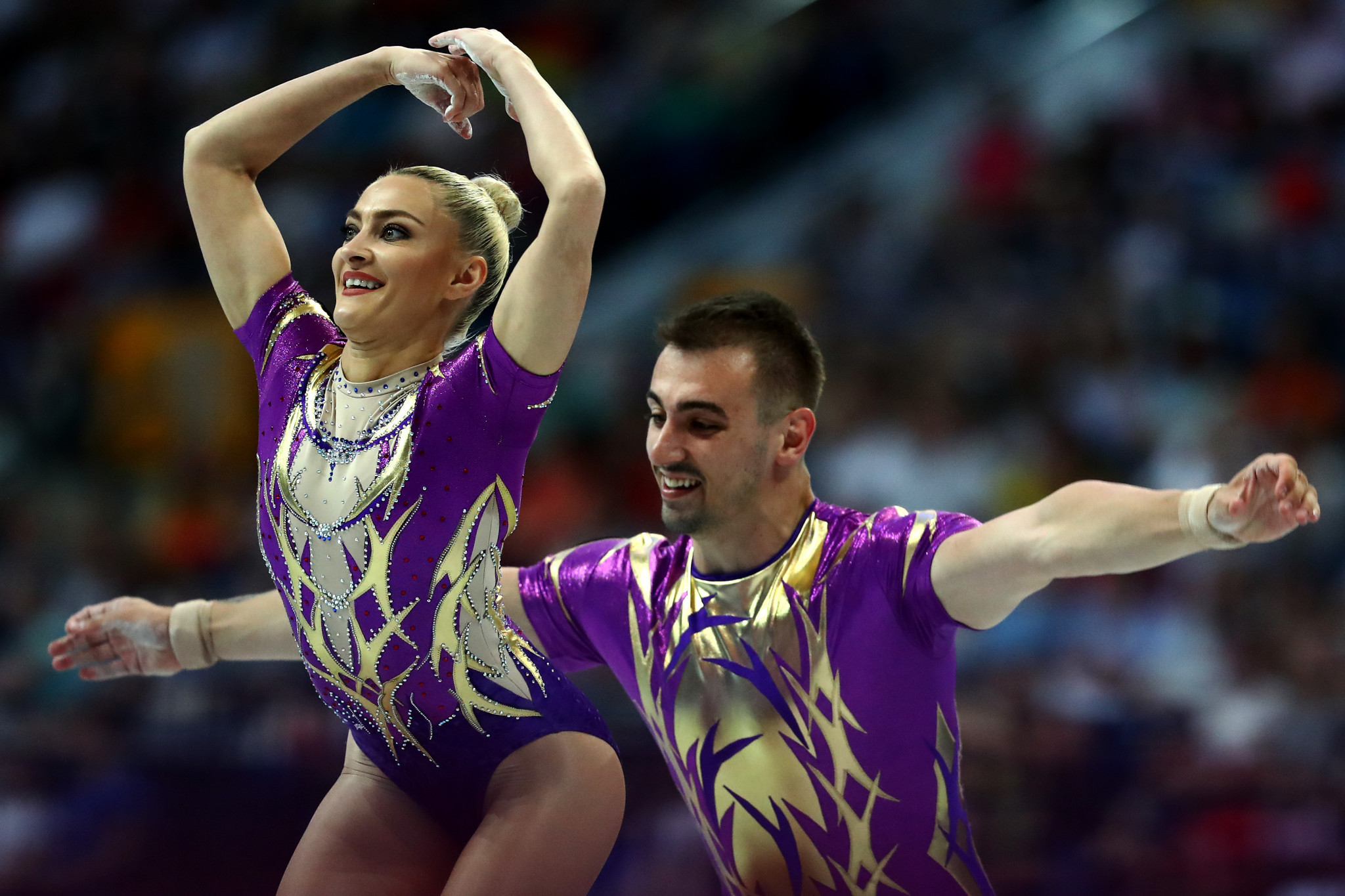Finishing just behind them was Romania's Dacian Nicolae Barna and Andreea Bogati ©Getty Images
