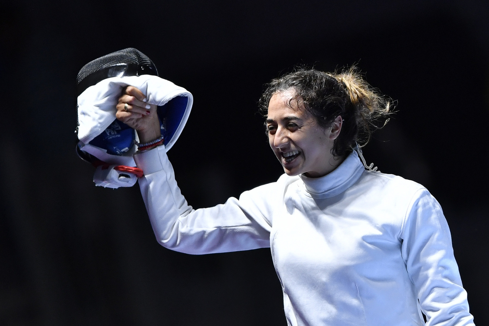 Tunisia's Sarra Besbes won a ninth African title in the women's épée ©Getty Images