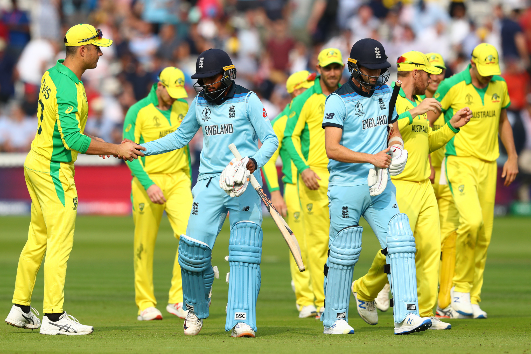 Hosts England's hopes of reaching the semi-finals of the ICC Men’s World Cup were dealt a serious blow after they suffered a crushing defeat against Australia at Lord's today ©Getty Images