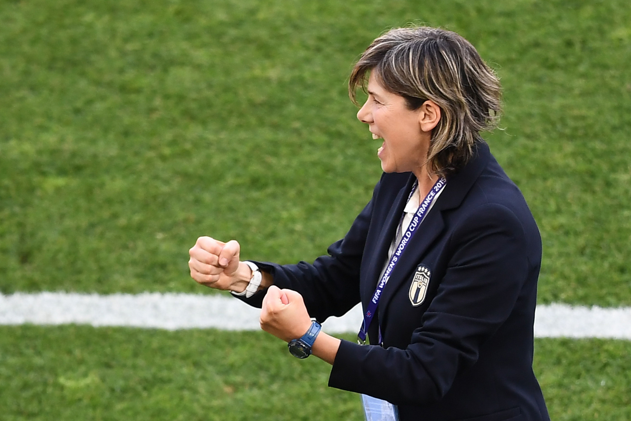 Manager Milena Bertolini could not hide her delight ©Getty Images