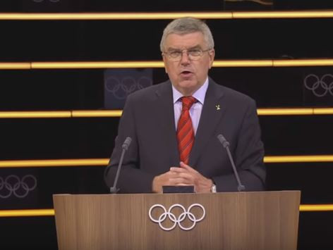 IOC President Thomas Bach opens day two of the IOC Session at Swiss Tech Convention Center in Lausanne ©IOC Media