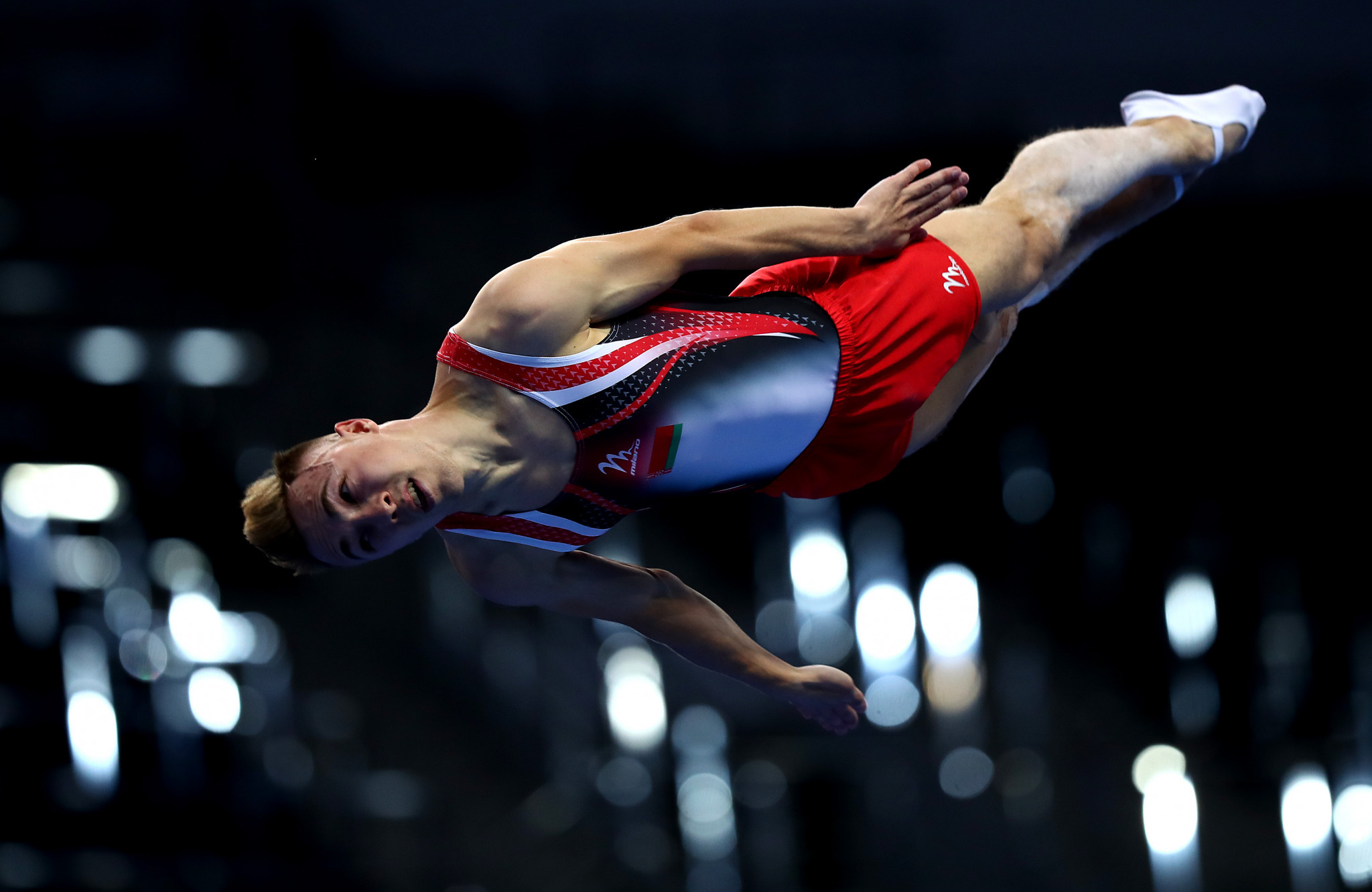Rio 2016 Olympic champion Uladzislau Hancharou earned trampoline gold at Minsk 2019 ©Getty Images