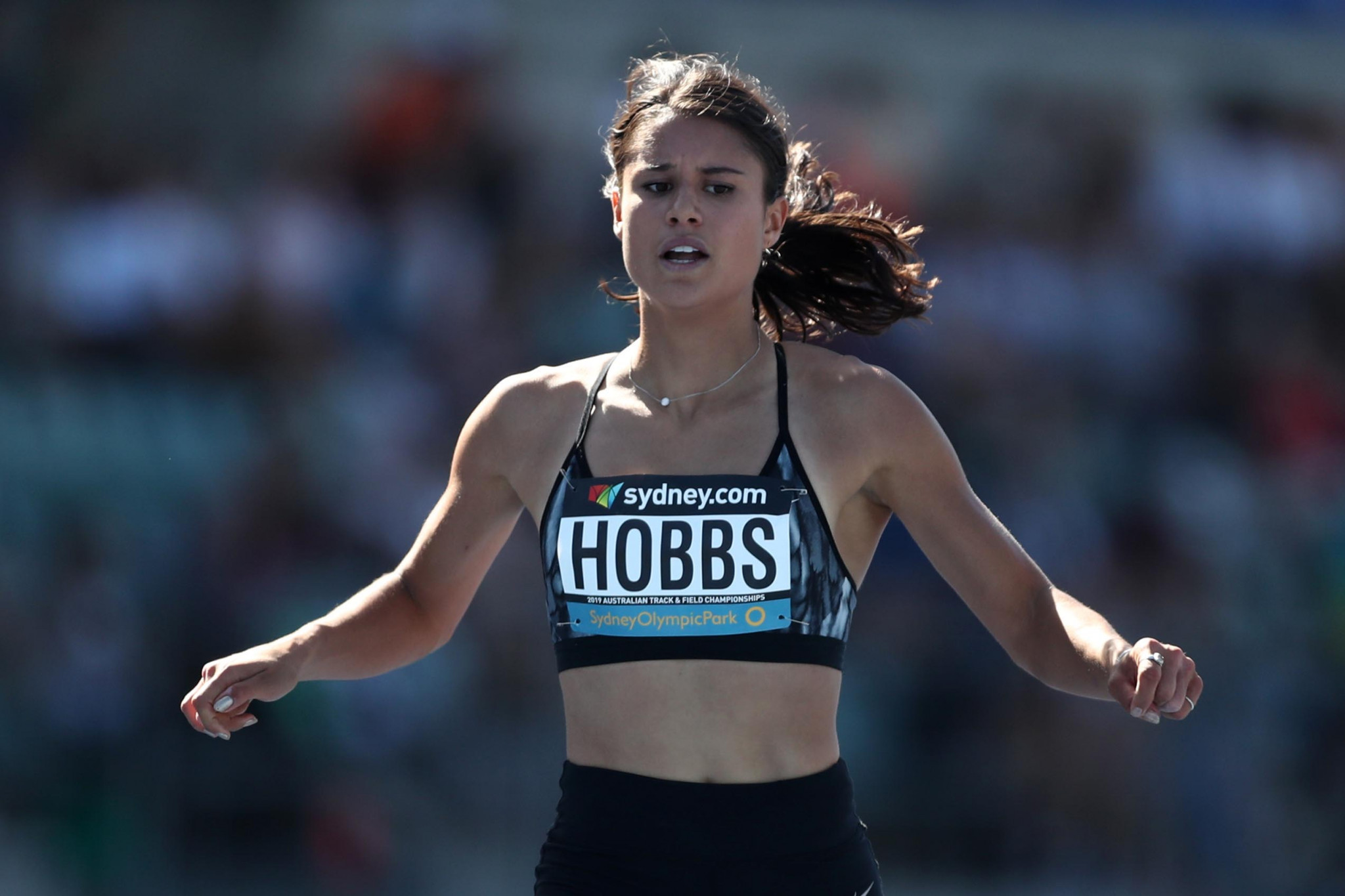 Zoe Hobbs won the women's 100m title for New Zealand ©Getty Images
