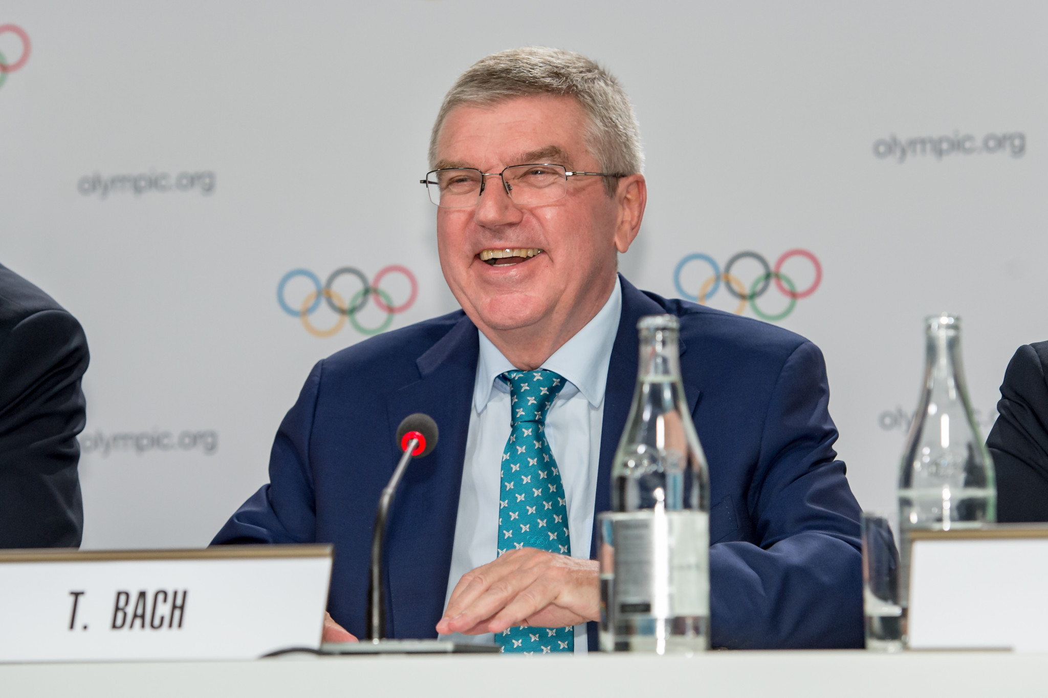 IOC President Thomas Bach opened the door for the heads of the IAAF and FIFA to be elected as members next year ©Getty Images